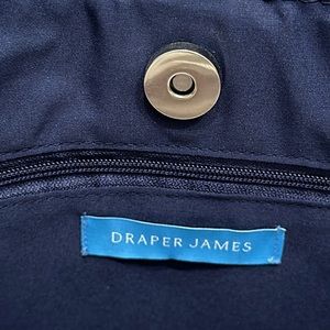 Draper James Double handle raffia straw shoulder bag